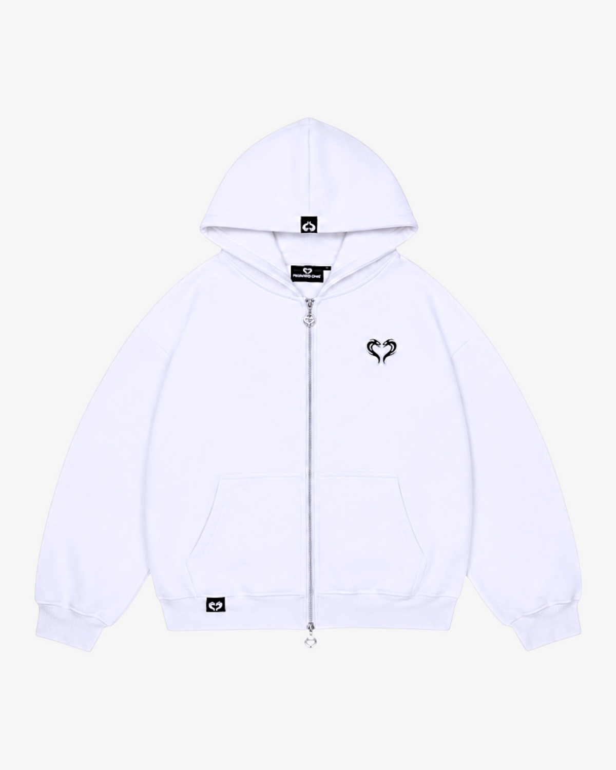 SWEAT ZIPPÉ - BLANC POLAIRE