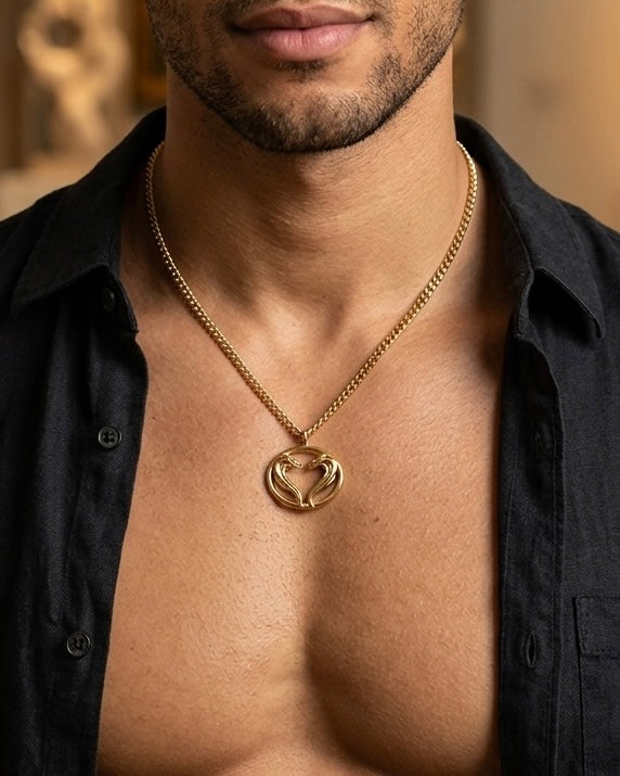COLLIER SPHERE COBRA - DORÉ