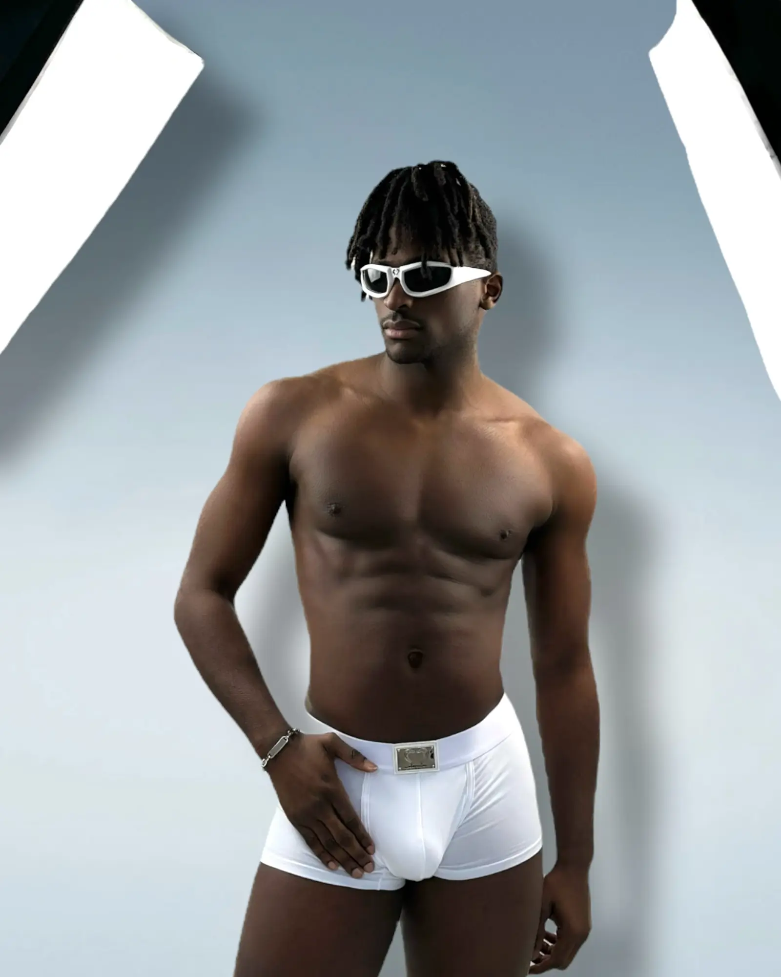 METAL BOXER - BLANC Numero One
