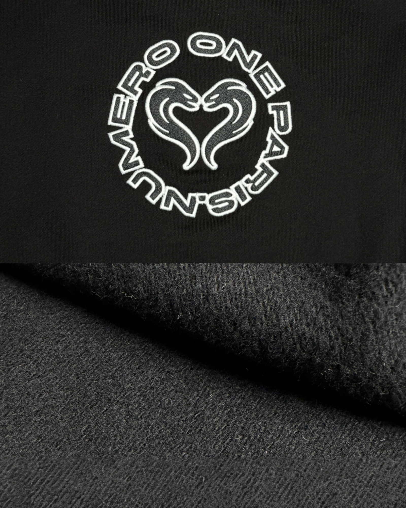 SWEAT ZIPPÉ - NOIR ONYX