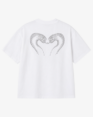 T-SHIRT COBRA DIAMANT - BLANC