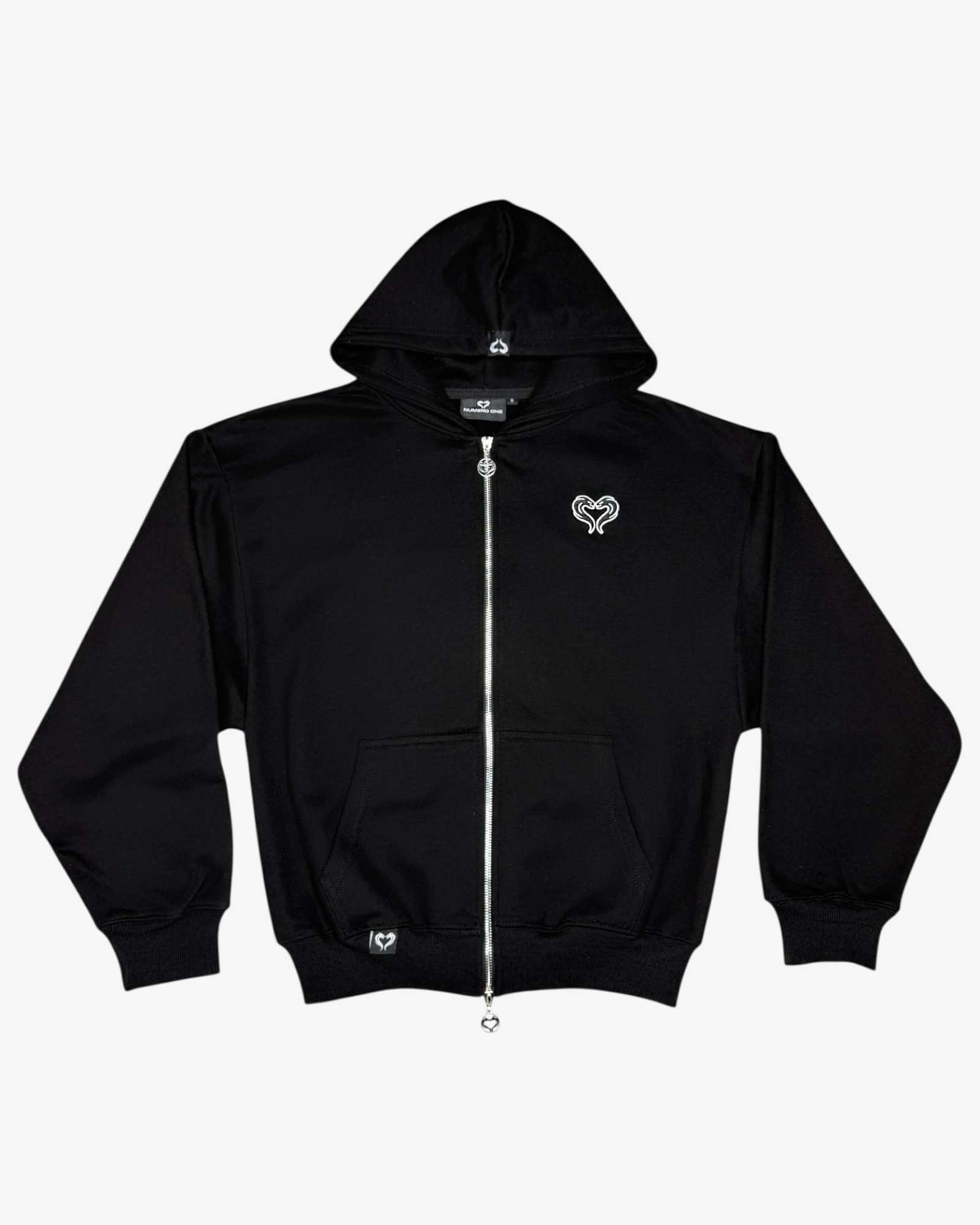 SWEAT ZIPPÉ - NOIR ONYX