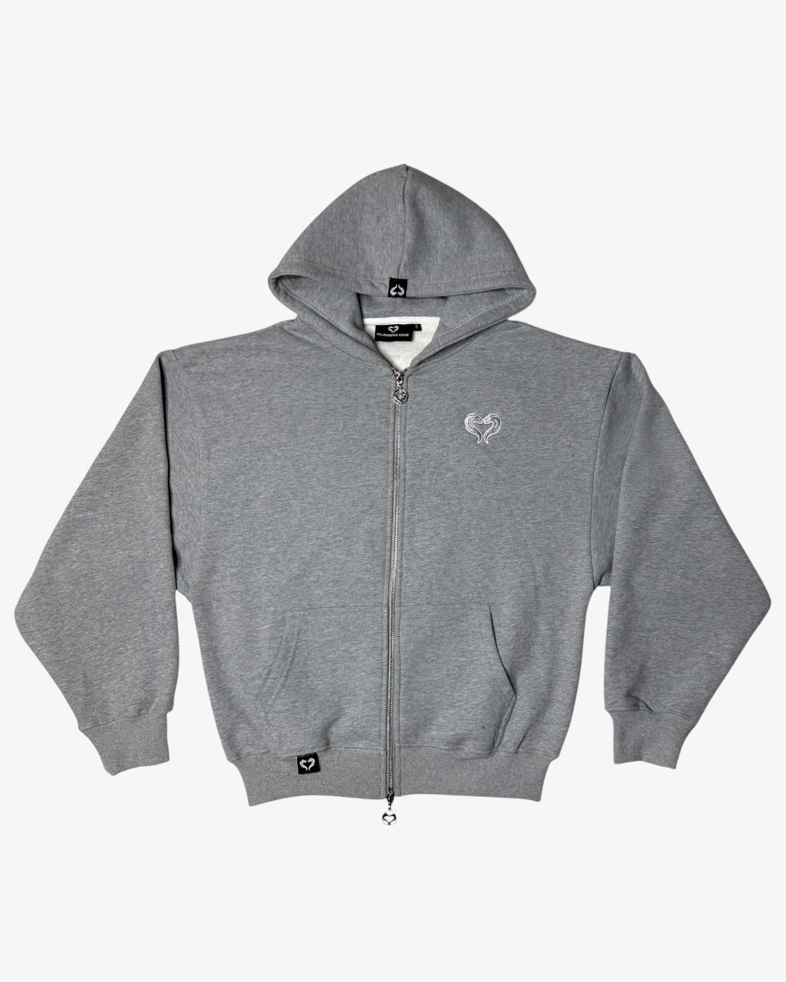 SWEAT ZIPPÉ - GRIS BÉTON