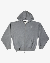 SWEAT ZIPPÉ - GRIS BÉTON