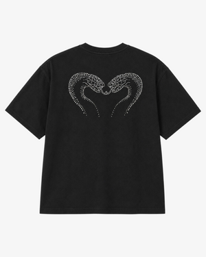 T-SHIRT COBRA DIAMANT - NOIR