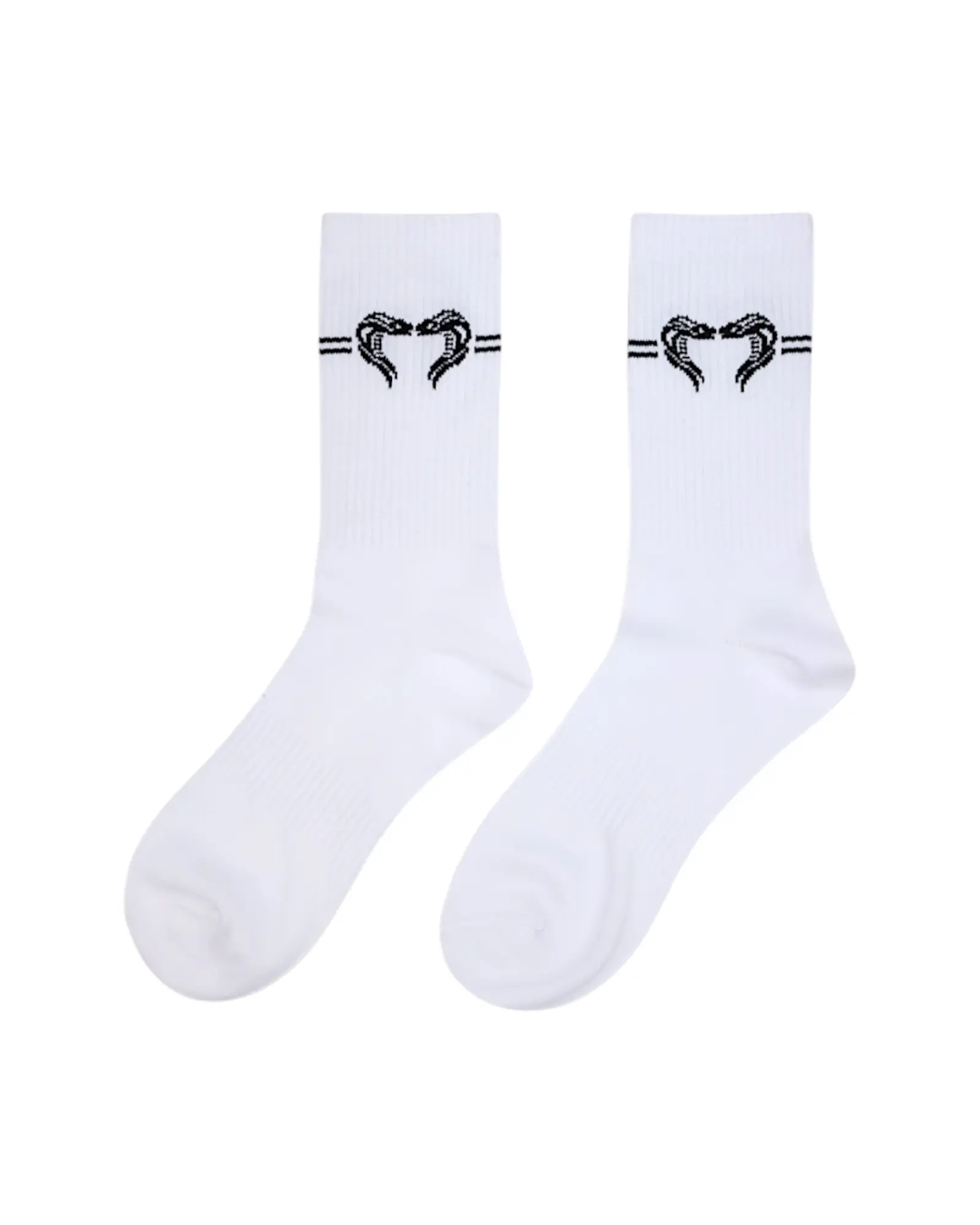 CHAUSSETTES DOUBLE LIGNE - BLANC Numero One