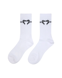CHAUSSETTES DOUBLE LIGNE - BLANC Numero One