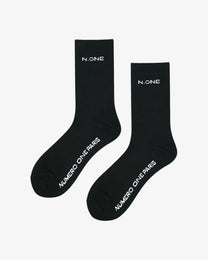 N. ONE SOCKS - BLACK