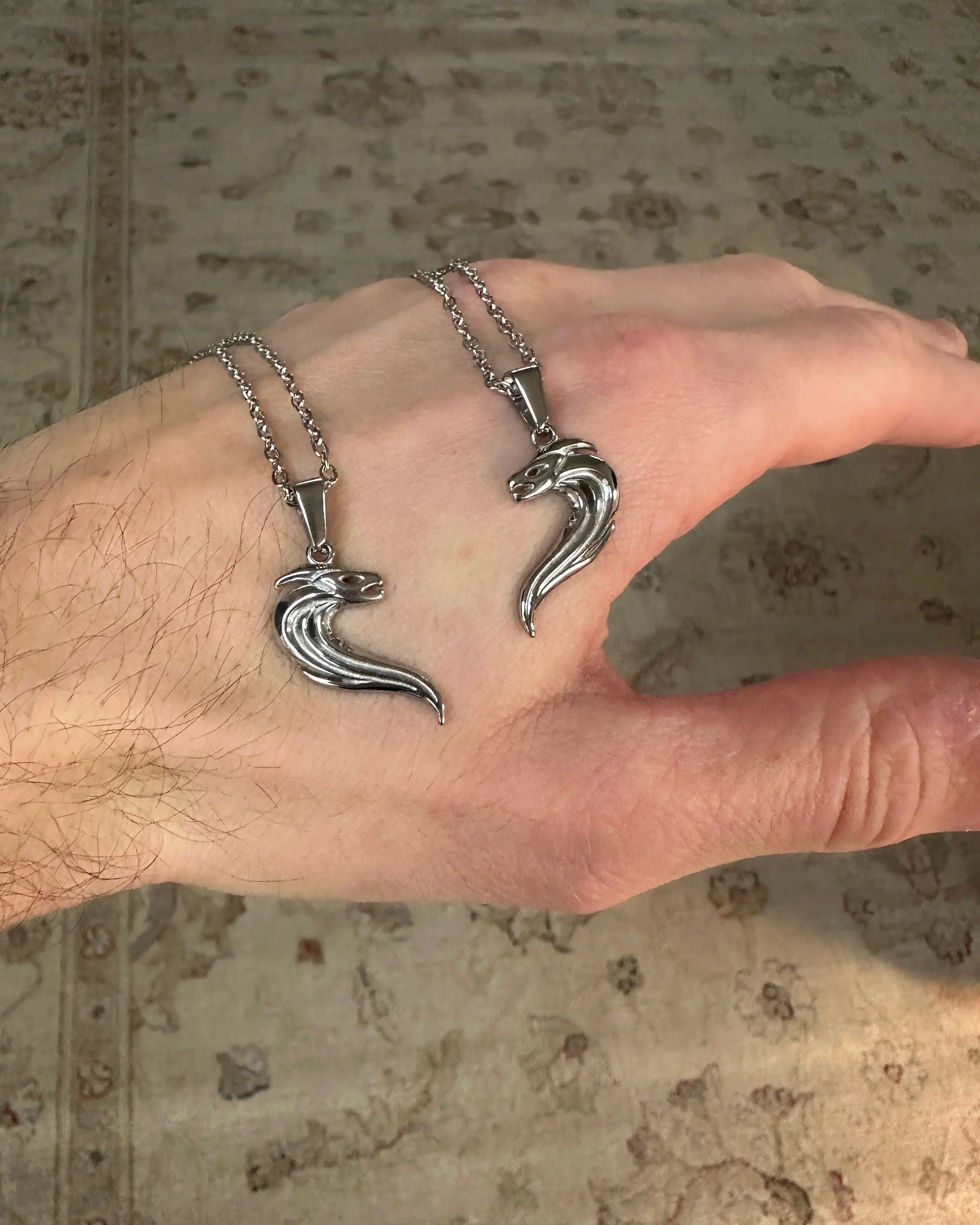 COLLIER COBRA DUO - ARGENTÉ