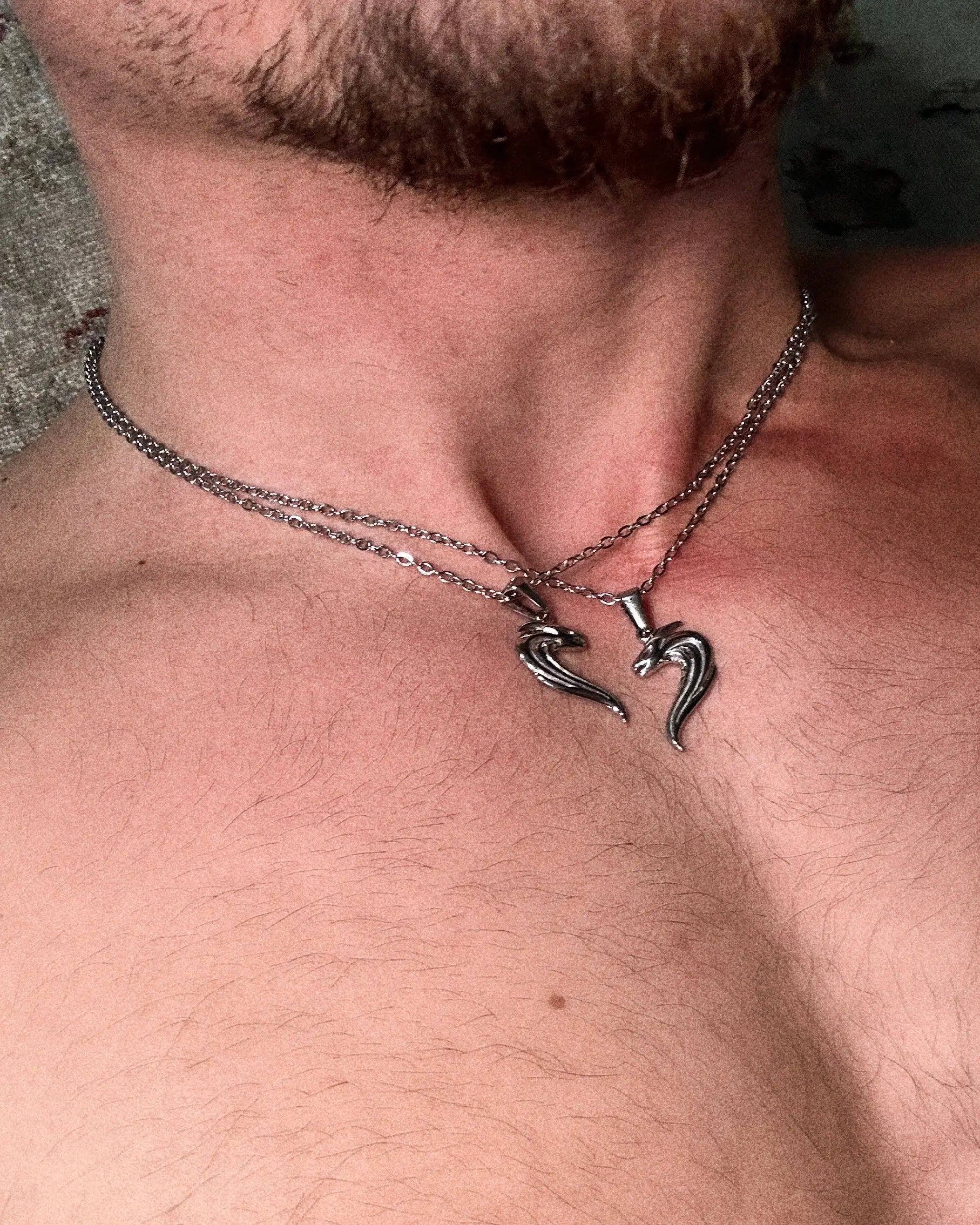 COLLIER COBRA DUO - ARGENTÉ Numero One