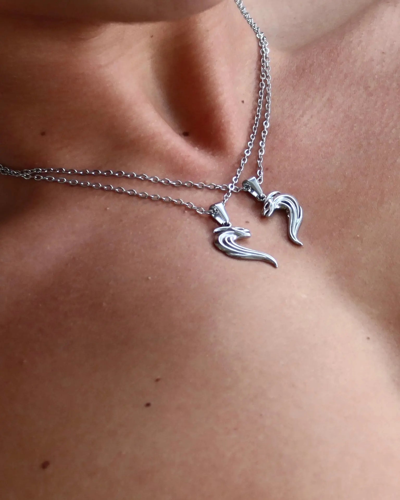 COLLIER COBRA DUO - ARGENTÉ Numero One