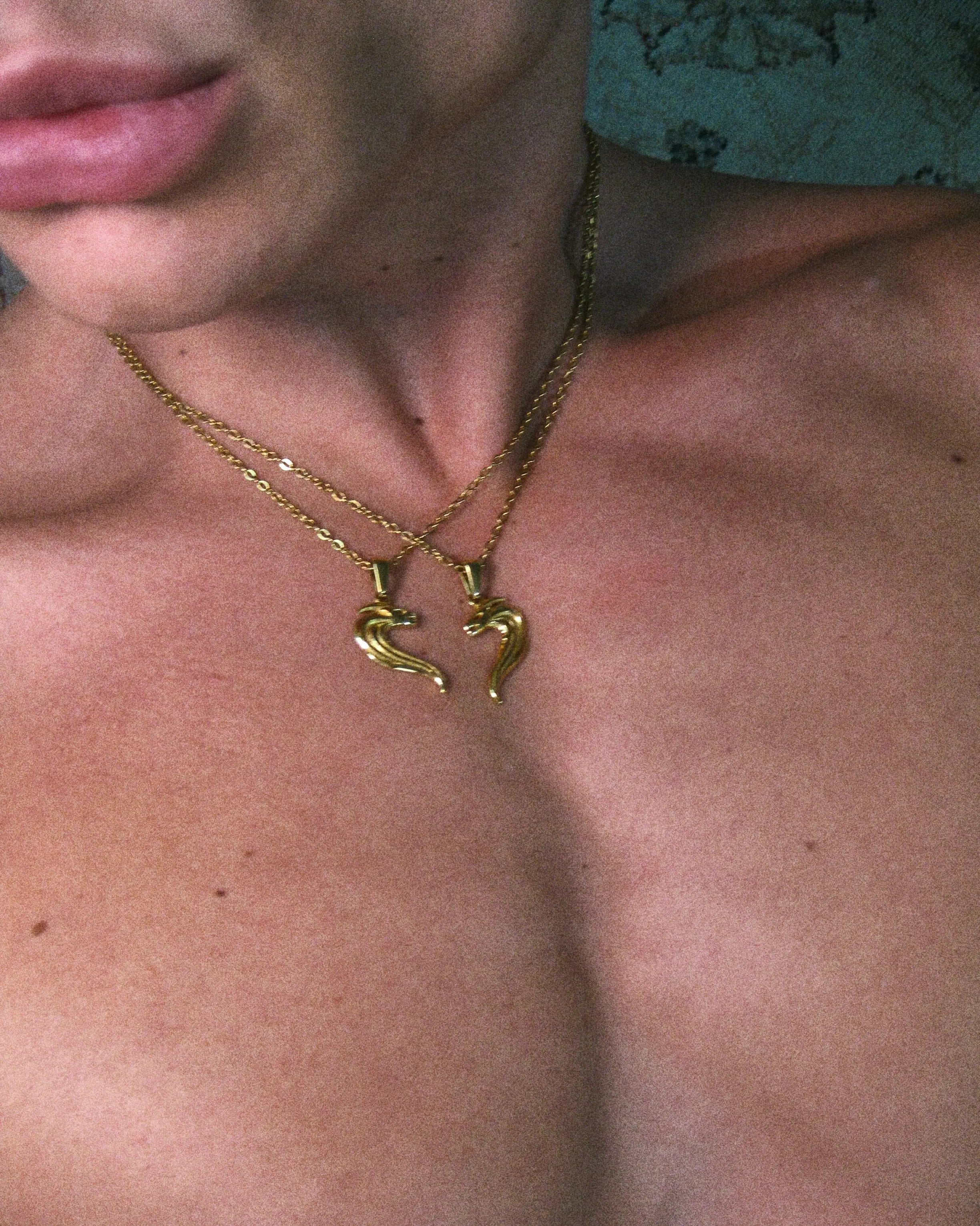 COLLIER COBRA DUO - DORÉ Numero One