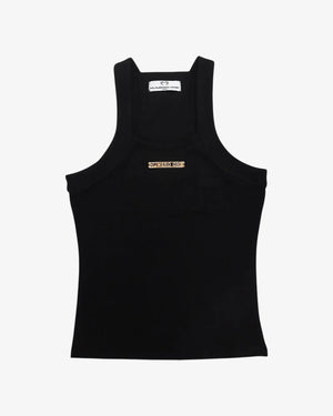 SIGNATURE TANK TOP - BLACK