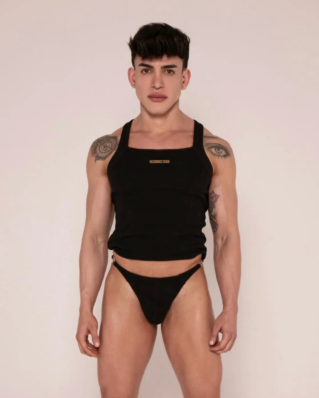 DÉBARDEUR SIGNATURE - NOIR