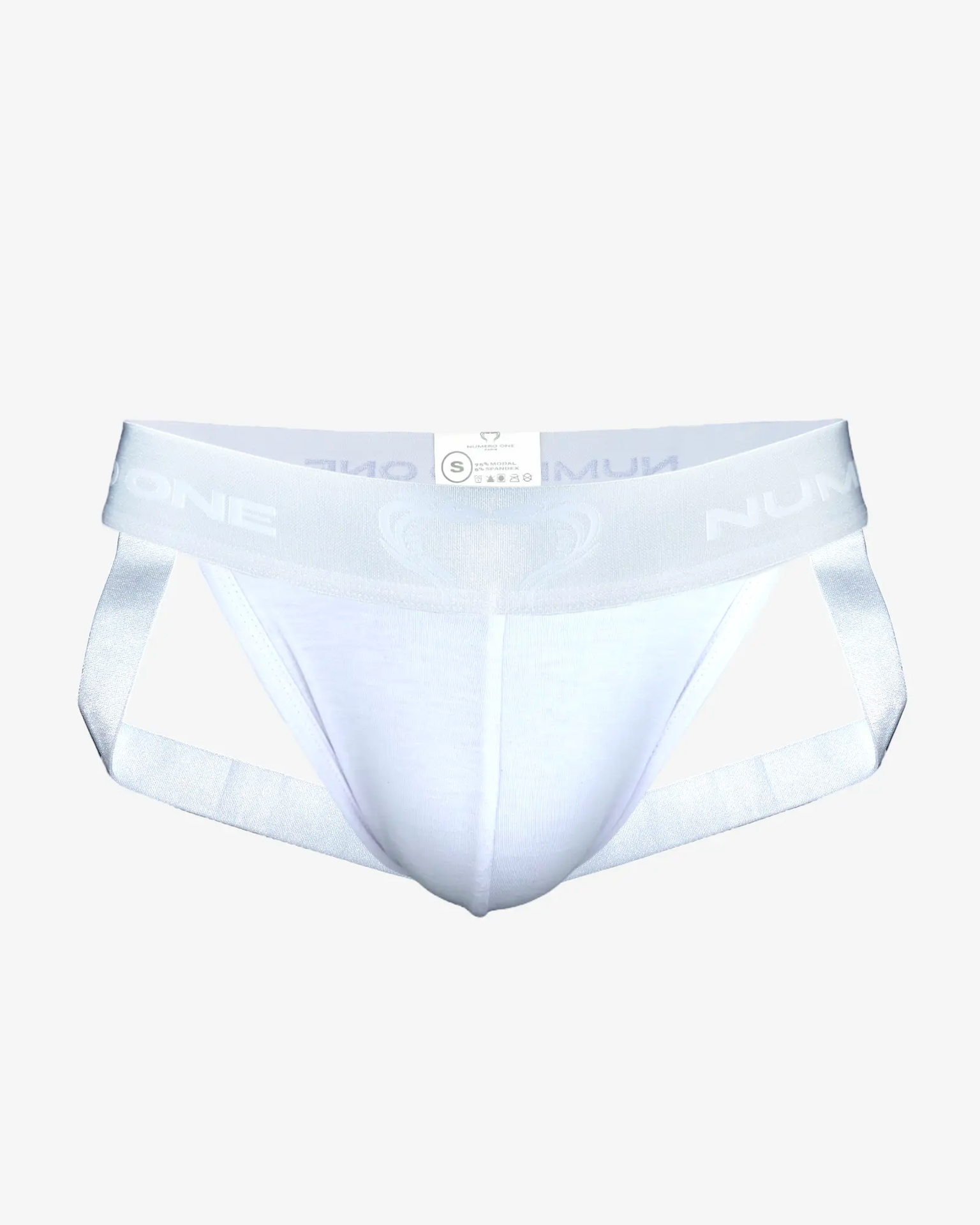 ELECTRIC JOCKSTRAP - BLANC POLAIRE Numero One Paris