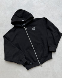 SWEAT ZIPPÉ - NOIR ONYX