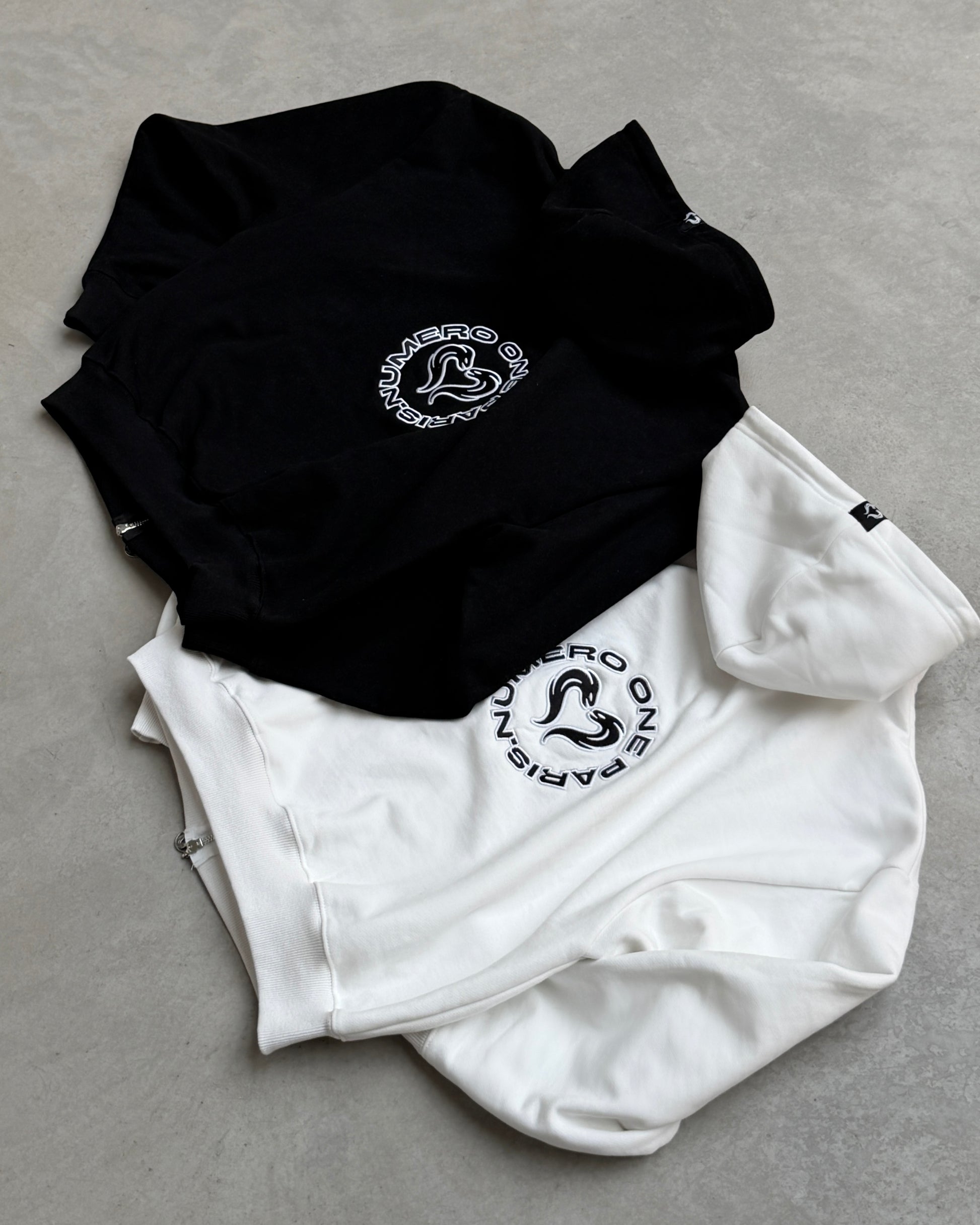 SWEAT ZIPPÉ - BLANC SNOW