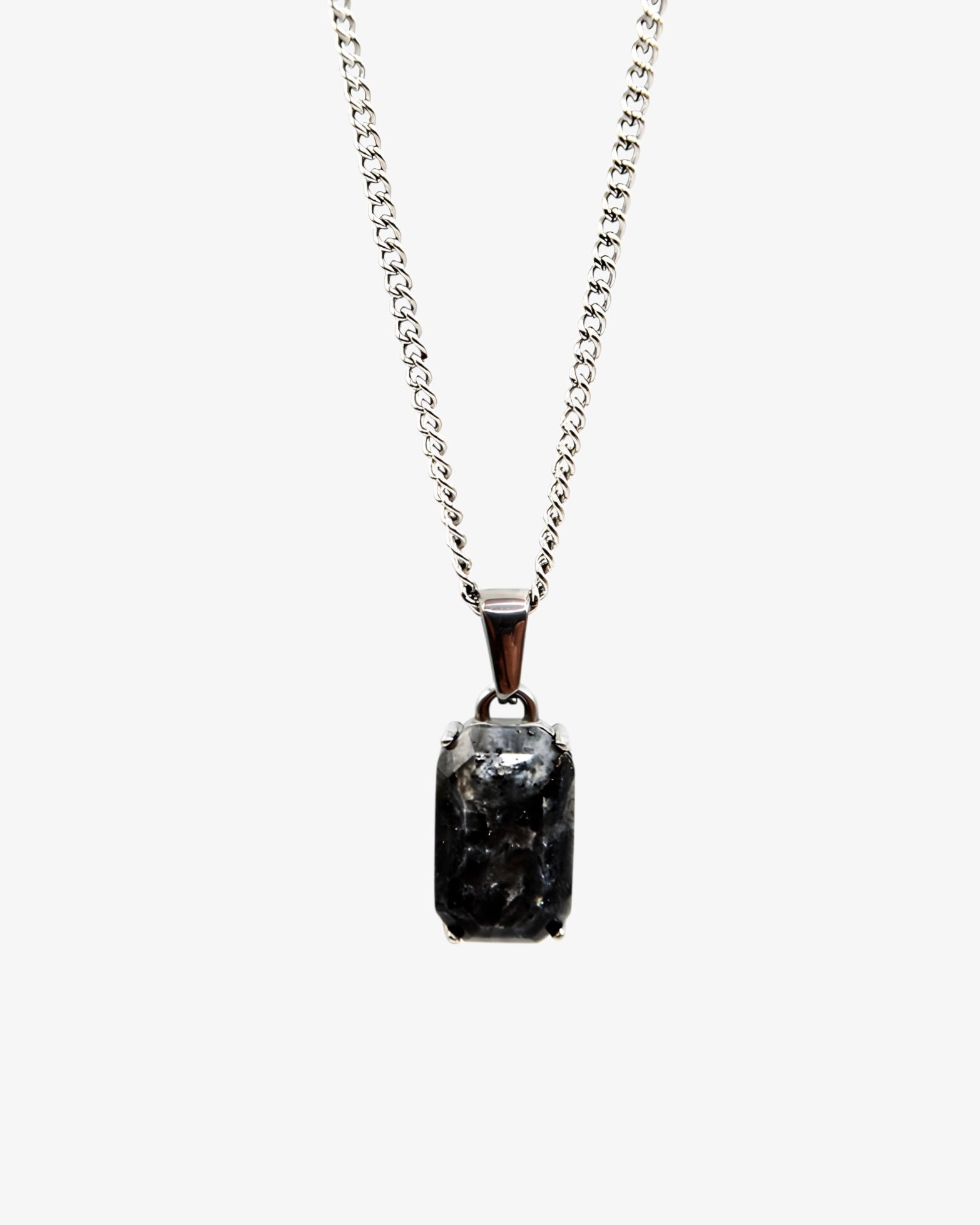 COLLIER ÉBÈNE - ARGENTÉ