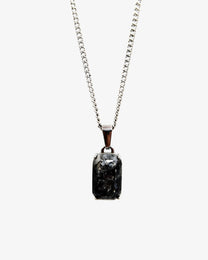 COLLIER ÉBÈNE - ARGENTÉ
