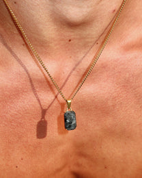 COLLIER ÉBÈNE - DORÉ