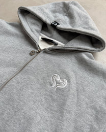 SWEAT ZIPPÉ - GRIS BÉTON