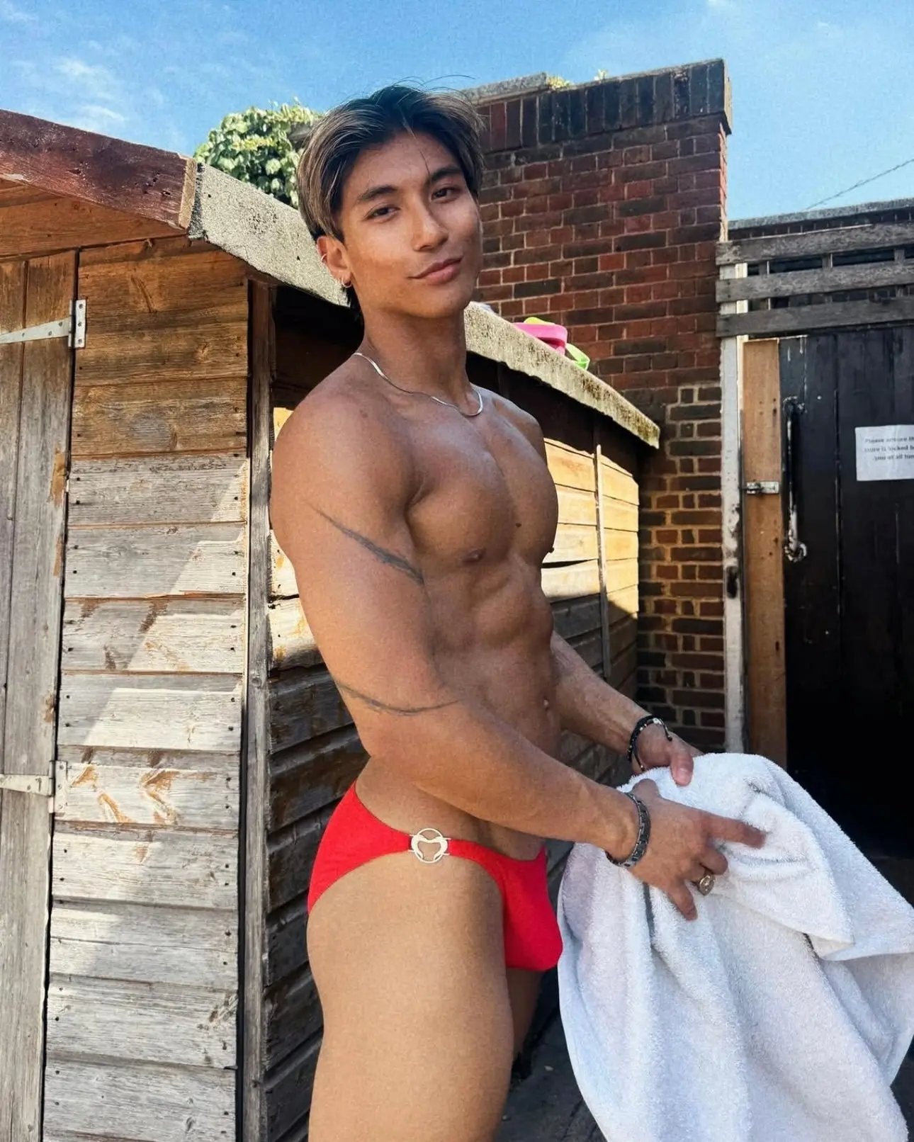 SLIP DE BAIN BIKINI - CHERRY