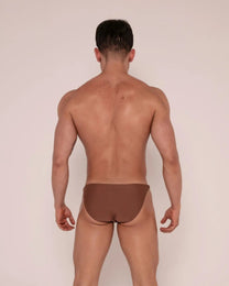SLIP DE BAIN BIKINI - CHOCOLAT