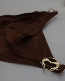SLIP DE BAIN BIKINI - CHOCOLAT