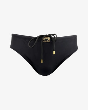 SIGNATURE SWIM BRIEFS - ELITE BLACK
