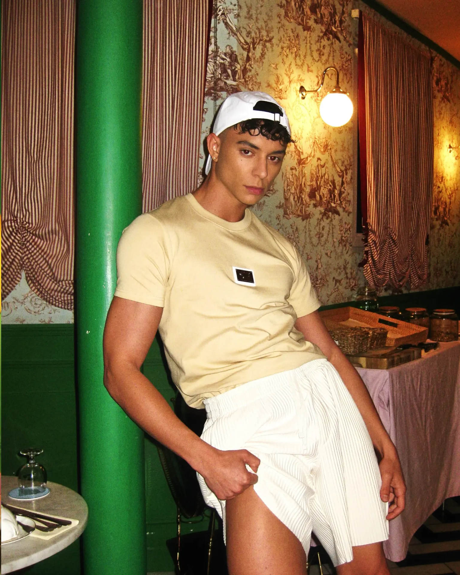 T-SHIRT COBRA METAL - BEIGE Numero One Paris